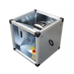 Квадратный канальный термостойкий вентилятор Systemair MUB/T 042 400E4