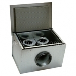 Шумоізольований вентилятор для круглих повітропроводів Systemair KVK DUO 355