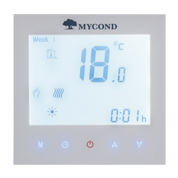 Терморегулятор для теплого пола MyCond Wireless Touch MC-HWT-W Терморегулятор для теплого пола MyCond Wireless Touch MC-HWT-W