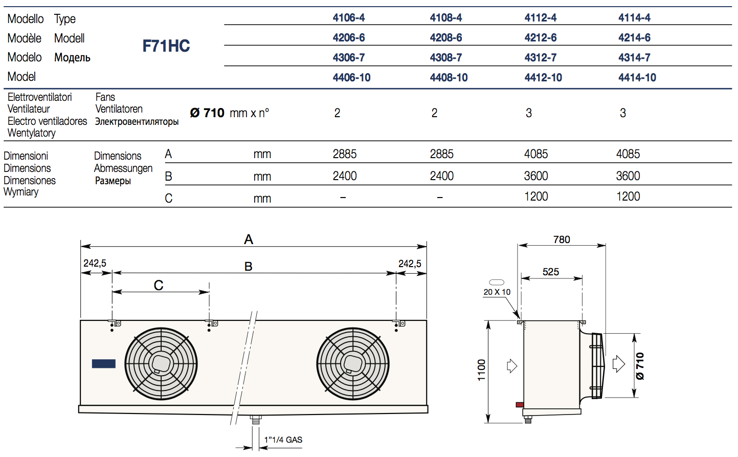 F71HC_размеры_и_соединения F71HC_размеры_и_соединения