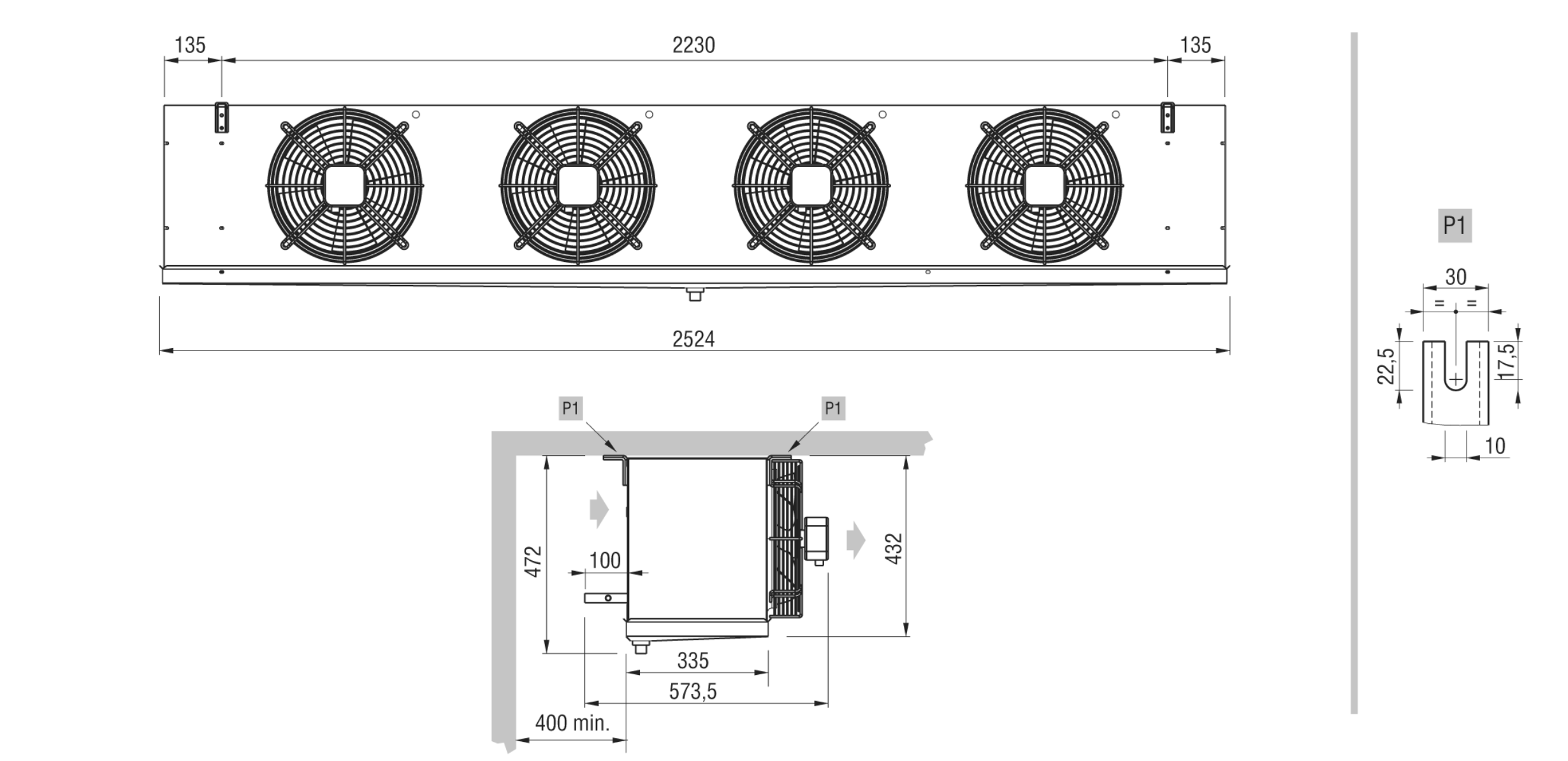 Кубические воздухоохладители ECO GCE 314F8 ED Кубические воздухоохладители ECO GCE 314F8 ED