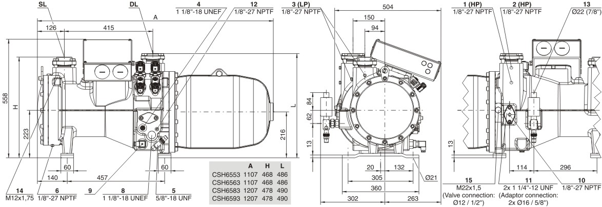bitzer CSH6563-60(Y)